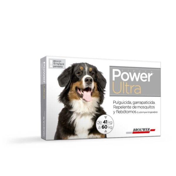 <strong>Power</strong> Ultra Solución Tópica, Antiparasitario Externo para Perros, 1 pipeta (dosis mensual) - Imagen 2