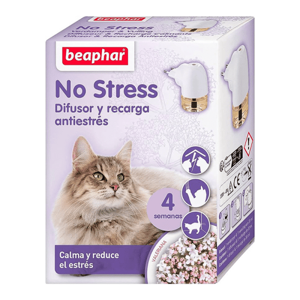 <strong>Beaphar</strong> No Stress Kit, Calmante y Antiestrés para Gatos, Kit con Difusor y Recarga de 30 ml