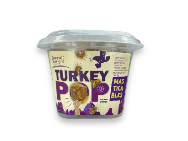 <strong>Patagon Raw</strong> Turkey Pop, Snack para Perros, Pierna de Pavo Masticable, pote de 200 gr