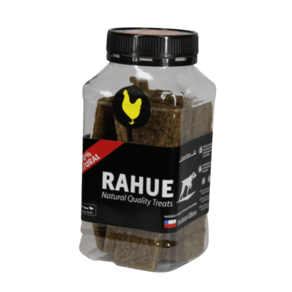 <strong>Rahue</strong> Charqui de Pollo, Natural Jerky Snack para Perros, pote de 250 gr