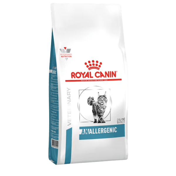 <strong>Royal Canin Veterinary Diets</strong> Anallergenic, Alimento Seco para Gatos, Sin Alérgenos, bolsa de 2 kg