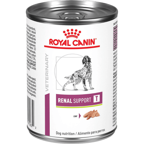 <strong>Royal Canin Veterinary Diets</strong> Renal Support T Canino, Alimento Húmedo, para Perros con Insuficiencia Renal, lata de 385 gr