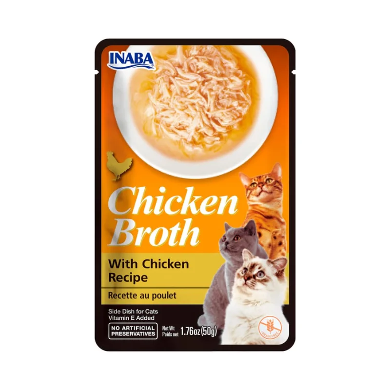 <strong>Inaba</strong> Churu Chicken Broth, Snack Húmedo para Gatos, Caldo de Pollo, sachet de 50 gr