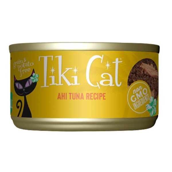 <strong>Tiki Cat</strong> Hawaiian Grill Ahi Tuna, Alimento Húmedo para Gatos, Atún, lata de 80 gr