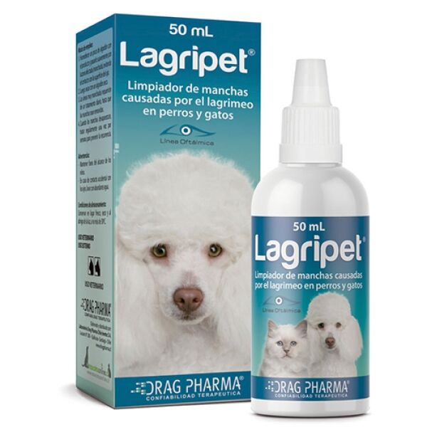 <strong>Lagripet</strong> Solución Tópica Suave, Limpiador de Ojos & Manchas por Lagrimeo para Perros y Gatos, frasco de 50 ml