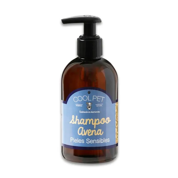 <strong>Cool Pet</strong> Shampoo de Avena para Perros, Gatos, Pieles Sensibles, 250 ml