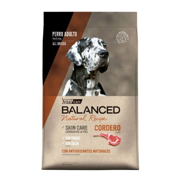 <strong>Vitalcan Balanced</strong> Receta Natural de Cordero, Alimento Seco para Perros, Monoproteico, bolsa de 3-15 kg