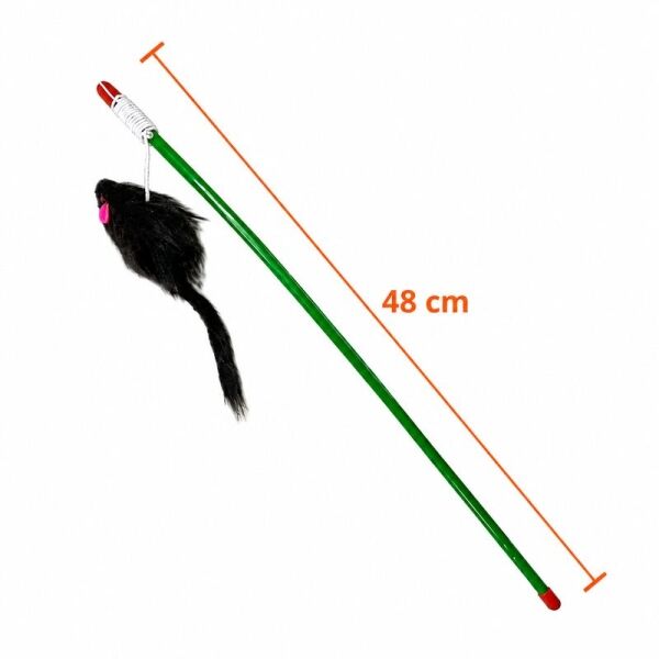 <strong>Guau!</strong> Varilla para Gatos con Ratón, largo de 48 cm, color según disponibilidad - Imagen 3