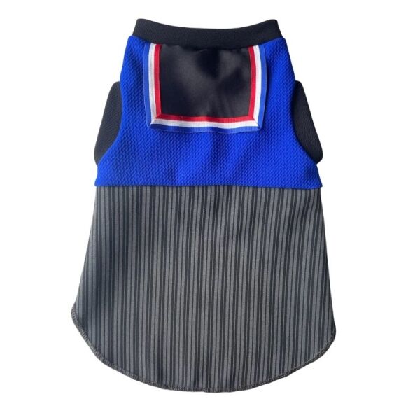 <strong>Traje Dieciochero</strong> para Perro Macho, color Azul, talla 5