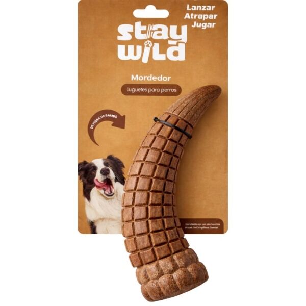 <strong>Stay Wild</strong> Cuerno de Fibra de Bambú, largo de 22 cm