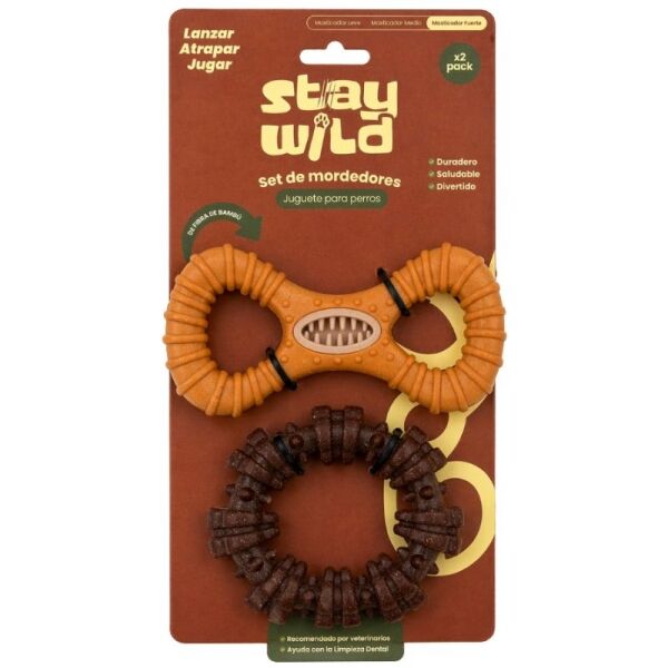 <strong>Stay Wild</strong> Pack de 2 formas de Fibra de Bambú, largo de 15 cm y 10 cm respectivamente
