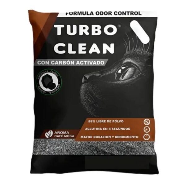 <strong>Turbo Clean</strong> Arena Aglutinante con Carbón Activado aroma Café Moka, 20 kg