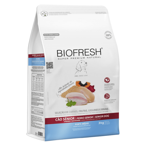 <strong>Biofresh</strong> Alimento Seco para Perros, Senior, Raza Mediana, bolsa de 3 kg - Imagen 2
