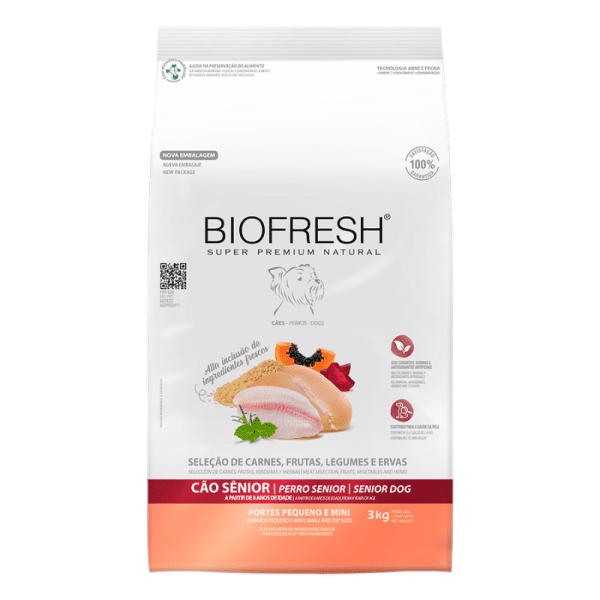 <strong>Biofresh</strong> Alimento Seco para Perros, Senior, Raza Pequeña, bolsa de 3 kg