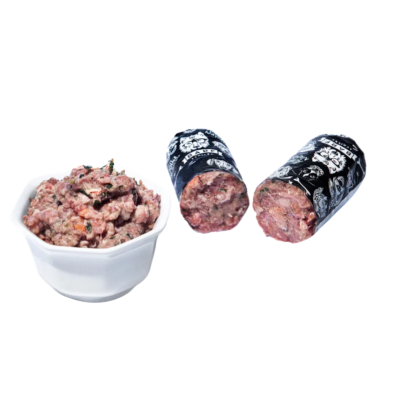 <strong>Barf</strong> Alimento Húmedo Natural Completo para Perros, Pollo, Caja 4 kg, 20 unidades de 200 gr, en sachet - Imagen 3