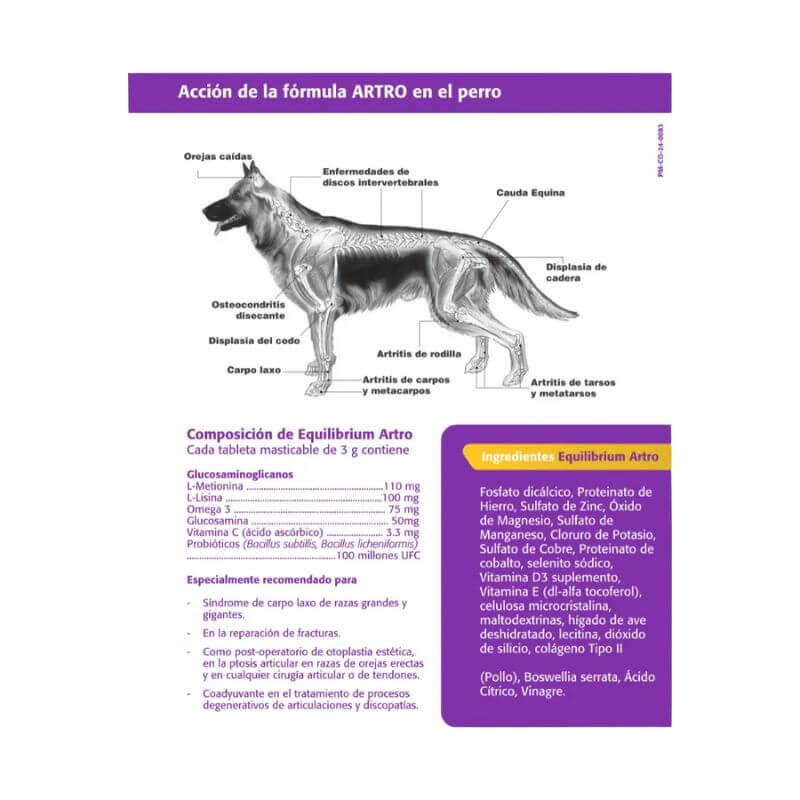 <strong>Elanco</strong> Equilibrium Artro, Suplemento Alimenticio para Perros, 60 Comprimidos - Imagen 2