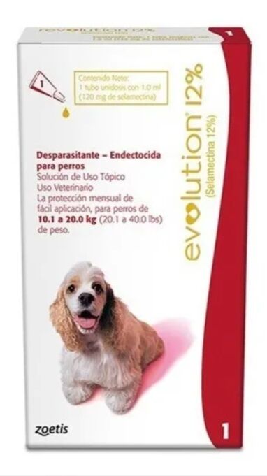 <strong>Revolution</strong> 12% Solución Tópica, Antiparasitario Externo para Perros, 10.1-20 kg, 1 pipeta de 1 ml (dosis mensual)