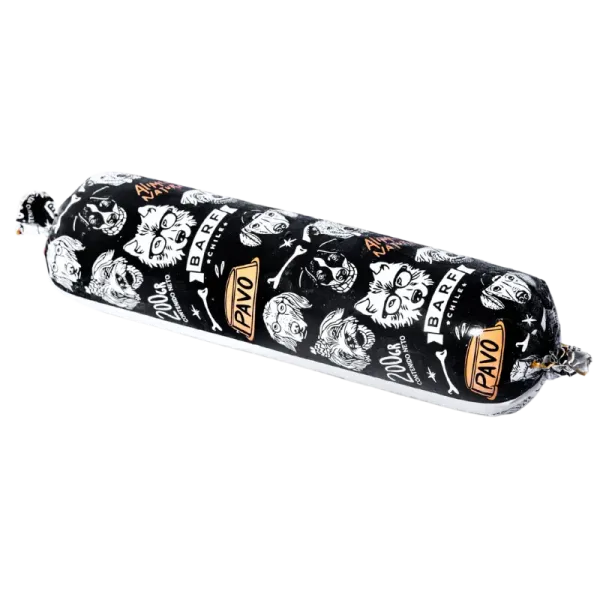 <strong>Barf</strong> Alimento Húmedo Natural Completo para Perros, Pavo, Caja 4 kg, 20 unidades de 200 gr, en sachet - Imagen 3