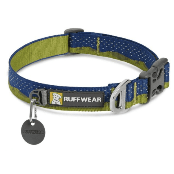 <strong>Ruffwear</strong> Crag Green Hills, Collar Reflectante para Perros, Verde, Talla S