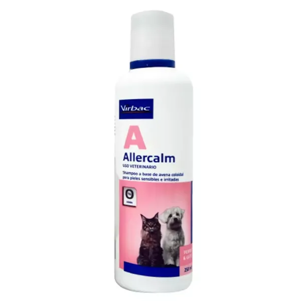 <strong>Allercalm</strong> Shampoo Hipoalergénico de Avena para Perros y Gatos, Botella de 250 ml