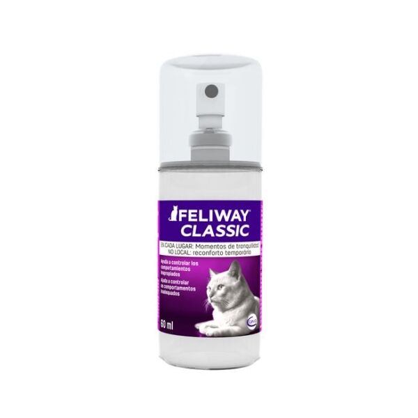 <strong>Feliway Classic</strong> Spray Antiestrés, Feromonas para Gatos, botella de 60 ml - Imagen 2