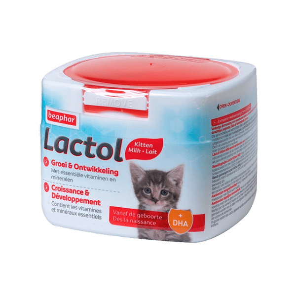 <strong>Beaphar</strong> Lactol Kitten Milk, Sustituto Lácteo Completo en Polvo para Gatitos, pote de 250 gr
