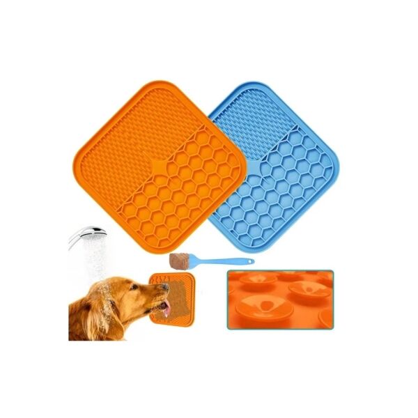 <strong>Marben Pets</strong> Licking Mat para Perros y Gatos, Silicona Antideslizante, 15 x 15 cm