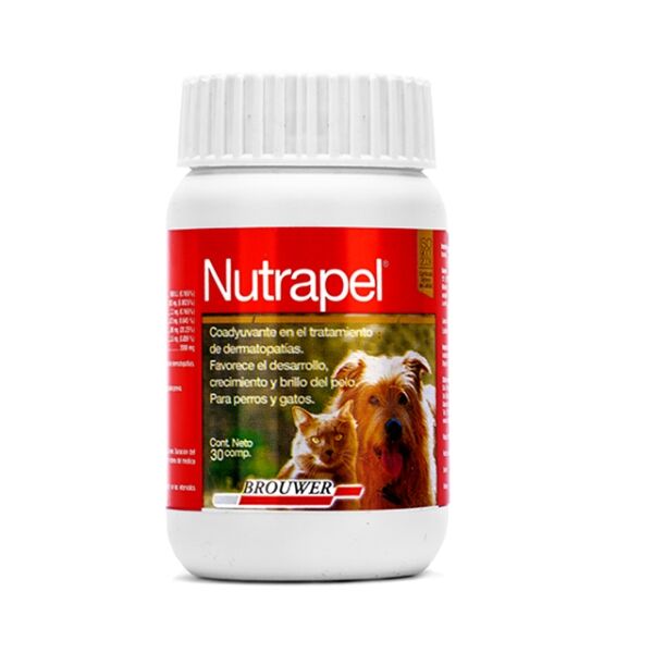 <strong>Nutrapel</strong> Suplemento Nutricional, Vitaminas para Piel y Pelaje en Perros y Gatos, frasco de 100 ml