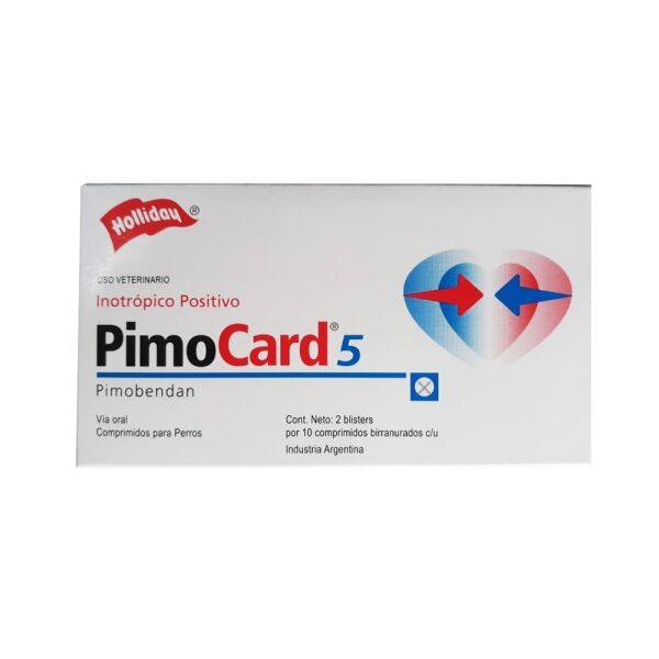 <strong>Pimocard</strong> 5 (pimobendan) en comprimidos para Perros, 5 mg, 20 comprimidos