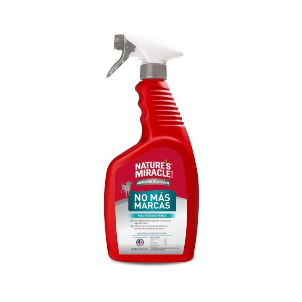 <strong>Nature's Miracle</strong> Advanced Platinum No Más Marcas, Repelente en Spray para Perros, Botella de 709 ml