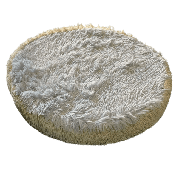<strong>Guau!</strong> Cama Redonda de Felpa para Perros y Gatos Pequeños a Medianos, Base Antideslizante, Diámetro 71 cm