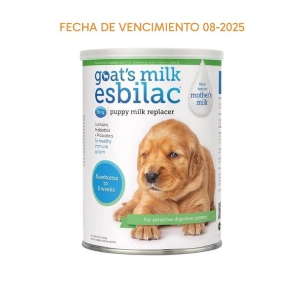 <strong>PetAg</strong> Goat´s Milk Esbilac Puppy Milk Replacer, Sustituto de Leche para Cachorros, Leche de Cabra en Polvo, lata de 340 gr <strong>Fecha de Vencimiento 08/2025</strong>