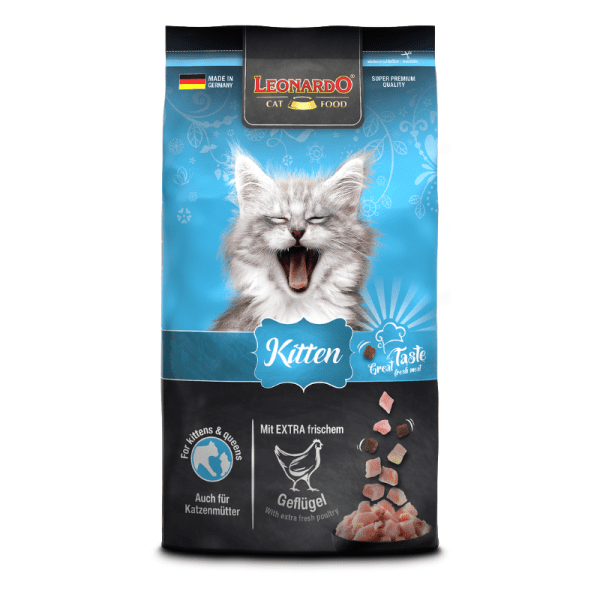 <strong>Leonardo</strong> Kitten, Alimento Seco para Gatitos, Ave y Pollo, bolsa de 1.8 kg