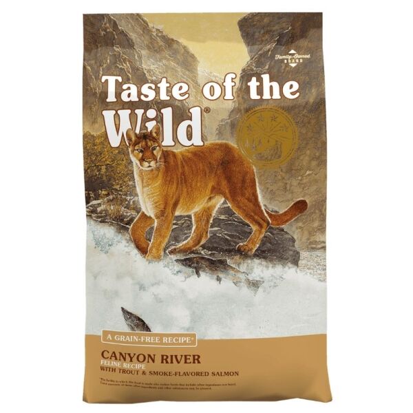 <strong>Taste of the wild</strong> Canyon River con Trucha y Salmón ahumado, Alimento Seco para Gatos Adultos, bolsa de 6.6 kg