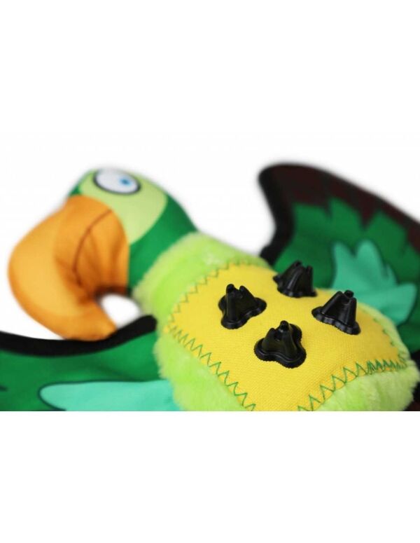 <strong>BRNX</strong> Loro Interactivo de Juguete para Perros con Chirriador y Espacio para Snacks - Imagen 4