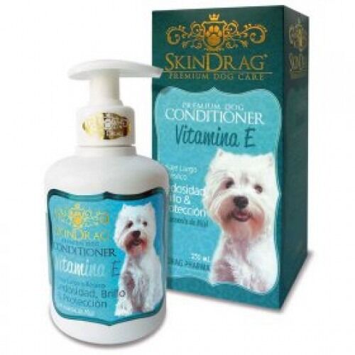 <strong>Skindrag</strong> Vitamina E, Acondicionador Protector y Abrillantador para Perros, Botella de 250 ml