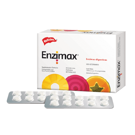 <strong>Enzimax</strong> Enzimas Digestivas, Suplemento para Mejorar Digestión y Absorción de Nutrientes en Perros y Gatos, 20 comprimidos
