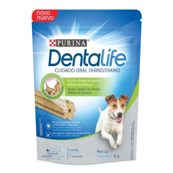 <strong>Dentalife</strong> Snack Dental para Perros, Razas Pequeñas, Sabor Pollo, bolsa de 42 gr