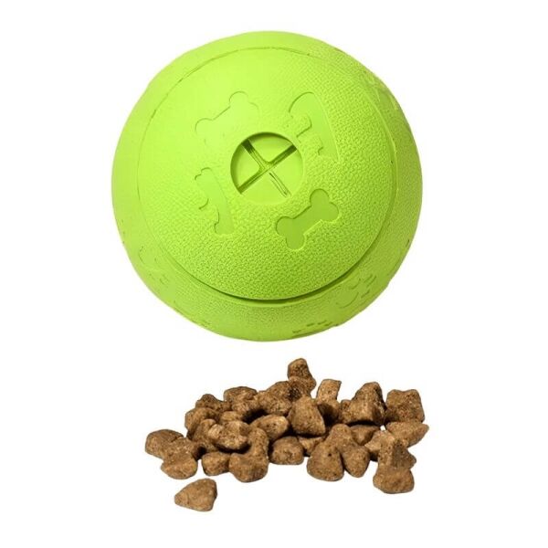 <strong>Warrior</strong> Bola Dispensador de Snack para Perros, Diámetro de 8 cm, Color Verde