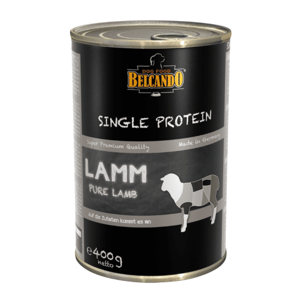 <strong>Belcando</strong> Single Protein Cordero, Alimento Húmedo Monoproteico para Perros, lata de 400 gr
