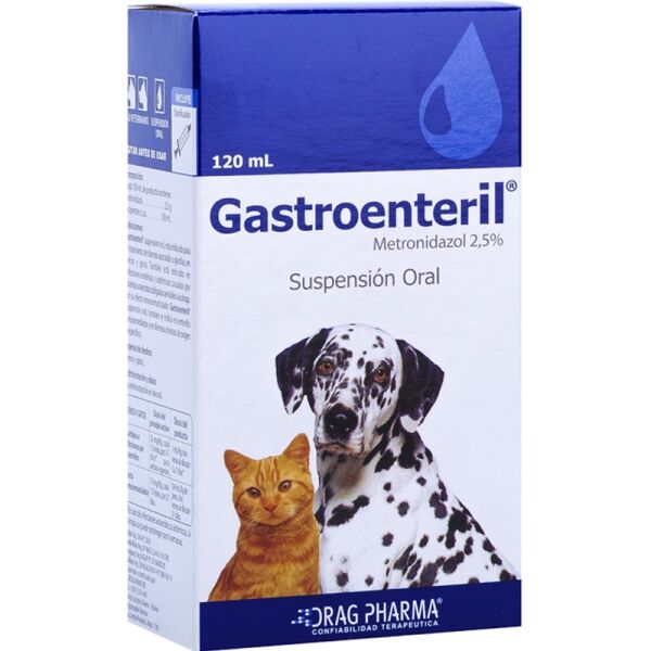 <strong>Gastroenteril</strong> Suspensión Oral, Tratamiento para Diarrea & Enteritis en Perros y Gatos, frasco de 120 ml