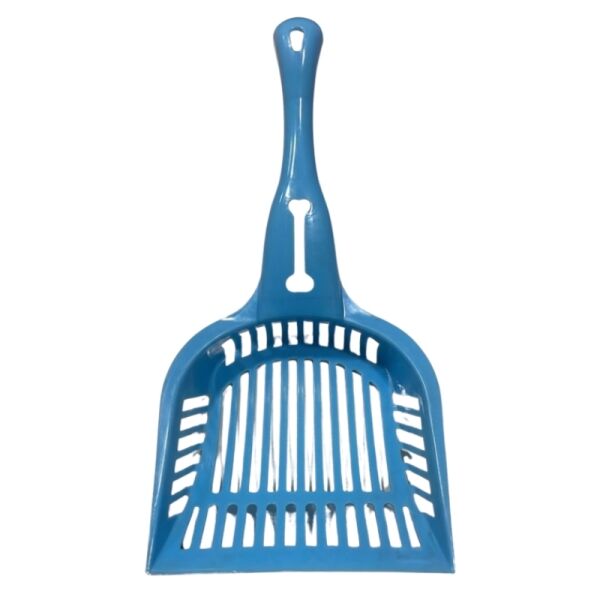 <strong>Guau!</strong> Pala Sanitaria de 30 cm, diseño de hueso, color Celeste