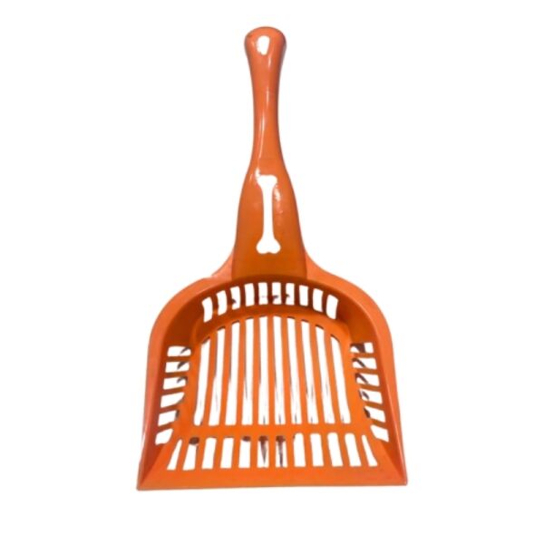 <strong>Guau!</strong> Pala Sanitaria de 30 cm, diseño de hueso, color Naranjo
