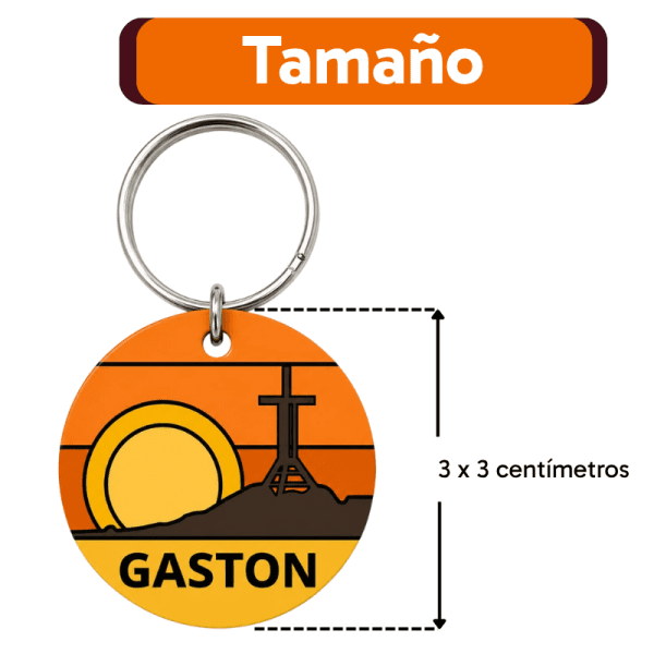 <strong>Guau!</strong> Placa Circular Personalizada Cuarta Región Talla S, Valle del Elqui - Imagen 3