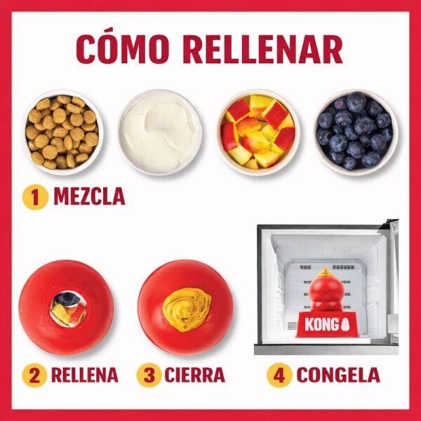 <strong>KONG</strong> Classic, Juguete de Caucho Natural, Recomendado para Perros de 27 a 41 kg, talla XL - Imagen 4