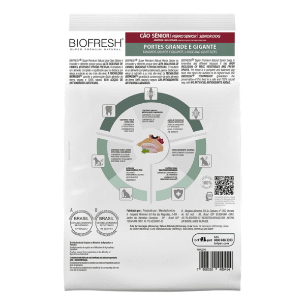<strong>Biofresh</strong> Alimento Seco para Perros, Senior, Raza Grande, bolsa de 15 kg - Imagen 3