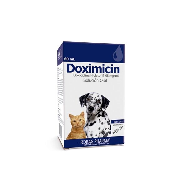<strong>Doximicin</strong> Solución Oral, Antibiótico para Perros y Gatos, frasco de 60 ml
