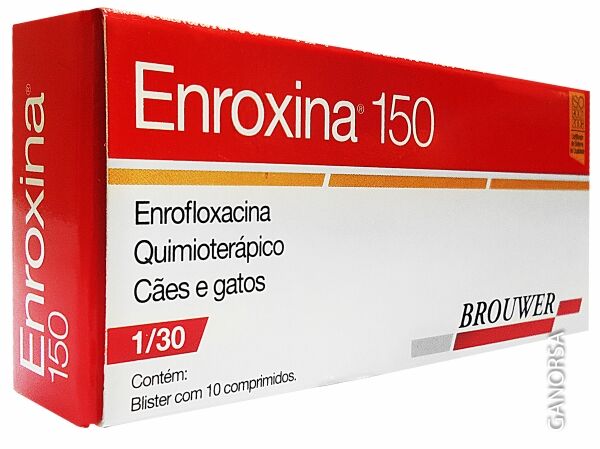 <strong>Enroxina</strong> Antibiótico para Perros y Gatos, 150 mg, 10 comprimidos (RECETA RETENIDA)
