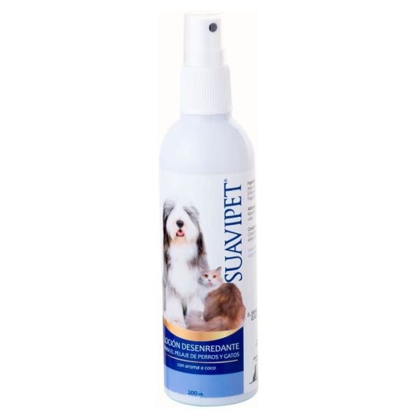 <strong>Suavipet</strong> Loción Desenredante para Perros y Gatos, Brillo y Pelaje Sano, Botella de 200 ml