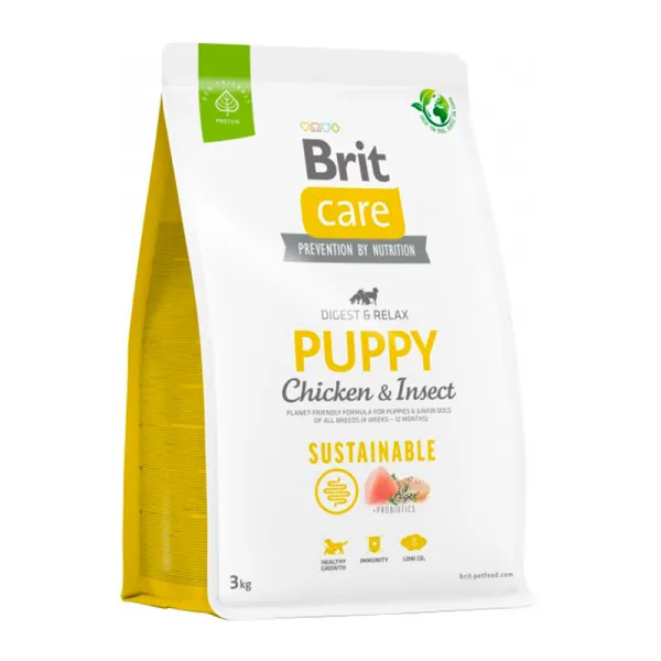 <strong>Brit Care</strong> Alimento Seco para Perros, Cachorro, Pollo y Insecto, bolsa de 1-3-12 kg - Imagen 2